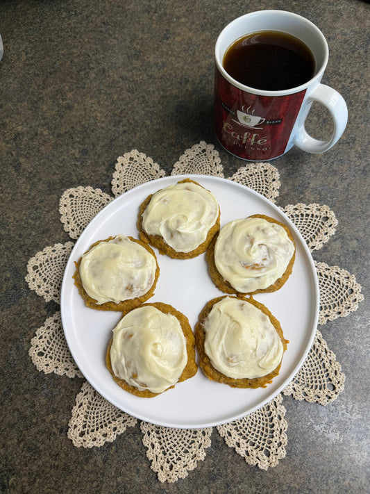 Soft Carrot Walnut Cookies